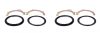 Steering ball seal with fixing plates Nissan Patrol Y61 (left + right side)