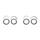 Steering ball seal kit with mounting plates Nissan Patrol Y60 (left+right side)