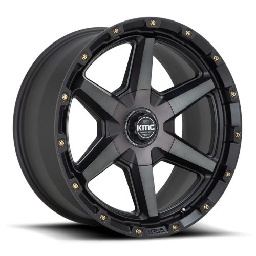 Alloy wheel 20x9 ET0 6x135/6x139.7 KM101 Tempo Satin Black W/ Gray Tint KMC