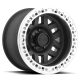Aluminum Rims 17x9 ET-38 6x139.7 KM229 Machete Crawl Beadlock Satin Black W/ Machined Ring KMC