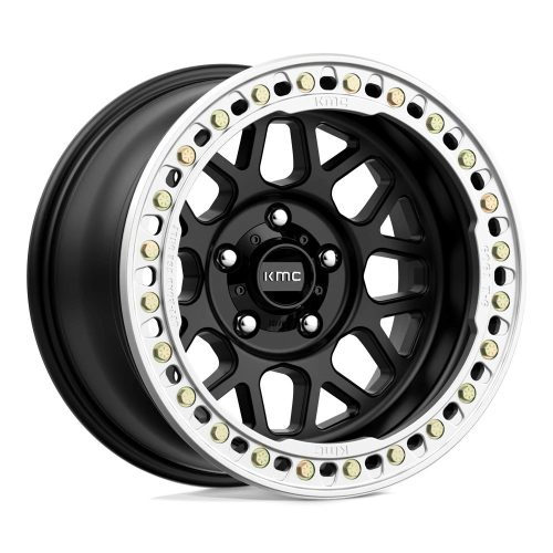 Aluminum rim 17x8.5 ET0 6x139.7 KM235 Grenade Crawl Beadlock Satin Black KMC