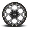 Aluminum rim 17x8.5 ET18 6x139.7 KM541 Dirty Harry Satin Gray W/ Black LIP KMC