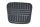 Brake/clutch pedal rubber Nissan Patrol K160 K260 Y60