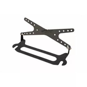 MORE4x4 folding license plate holder for hawse fairlead