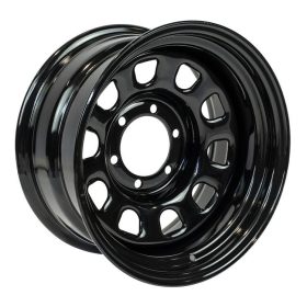 Steel rim 16x8 ET-40 6x139.7 Sputnik Gloss Black OFD
