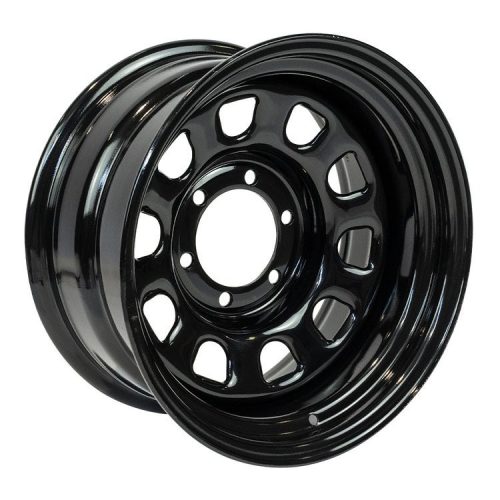 Steel rim 16x8 ET-40 6x139.7 Sputnik Gloss Black OFD