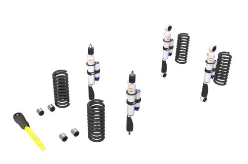 Suspension kit with PRO shock absorbers lift +40mm +50kg load front +150kg load rear Nissan Patrol Y60 4.2L long 1988-> models without level control