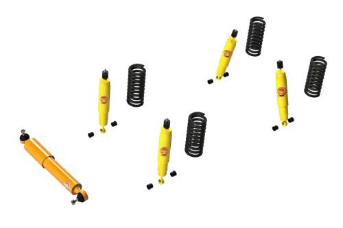Suspension kit comfort lift +40mm reinforced +100kg load front +150kg load rear Nissan Patrol Y60 4.2L long (1988->) models without level control