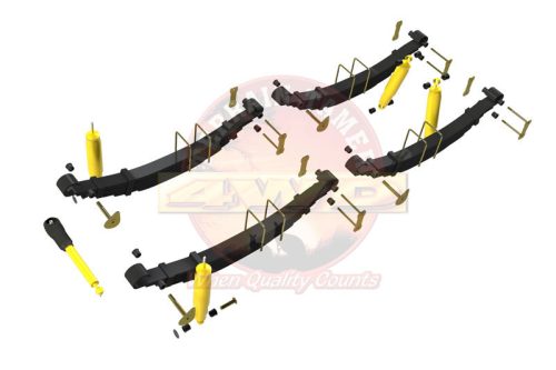 Felfüggesztés készlet emelés +40mm erősített +150kg terhelésig Nissan Patrol K160 hosszú (1983-19879 szintszabályzás nélküli modellek
