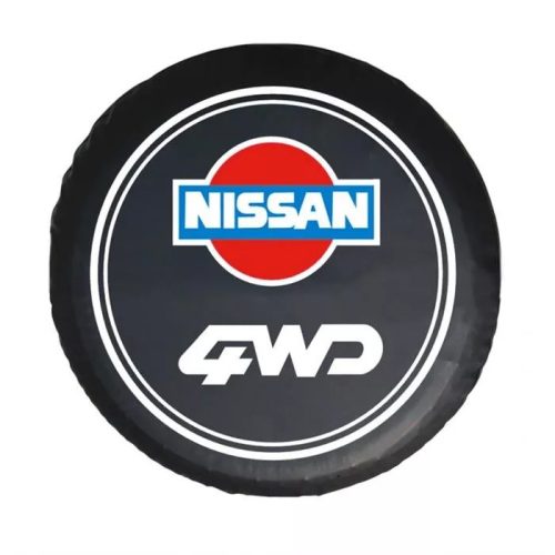Pótkerék takaró fekete minta nélküli 82x30cm Nissan felirattal