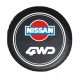 Spare wheel Blanket smooth black 82X30cm with Nissan lettering
