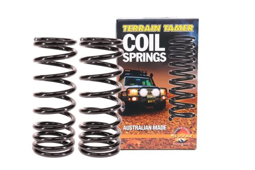  Terrain Tamer coil spring rear +50mm +300Kg-500Kg HD Progressive Nissan Patrol Y60 Y61