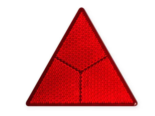 Trailing prism red triangle with 2 bolt