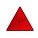 Trailing prism red triangle with 2 bolt