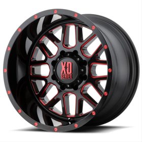   Alumínium felni 20x9 ET18 6x139,7 XD820 Grenade Satin Black Milled/Red Clear Coat XD Series