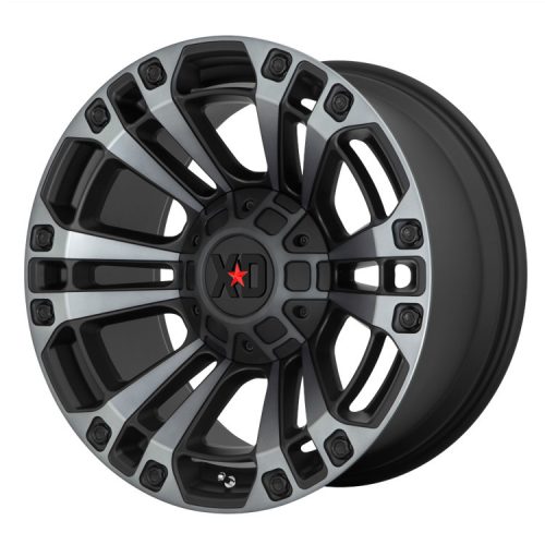 Alloy wheel 20x9 ET18 6x139.7/6x135 XD851 Monster Satin Black/Gray Tint XD Series