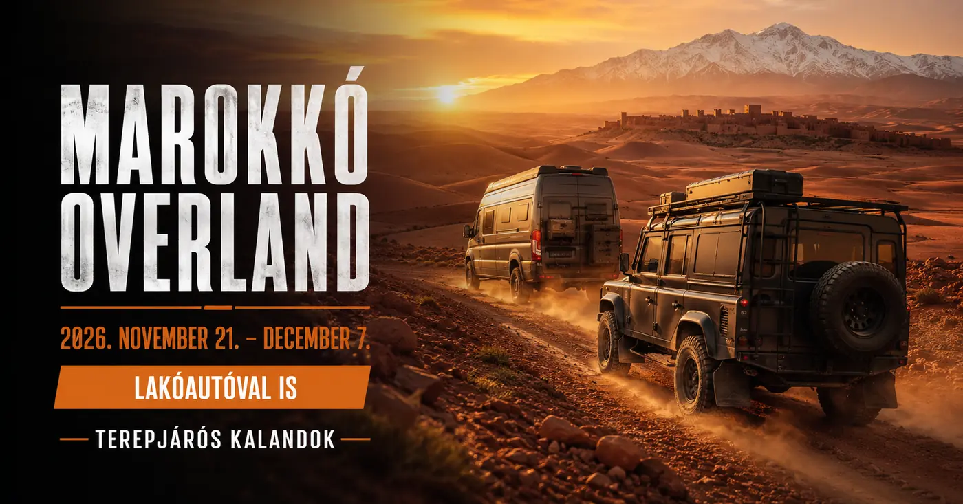 Marokkó OVERLAND 2026. 11. 21. -12.07.