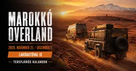 Marokkó OVERLAND 2026. 11. 21. -12.07.